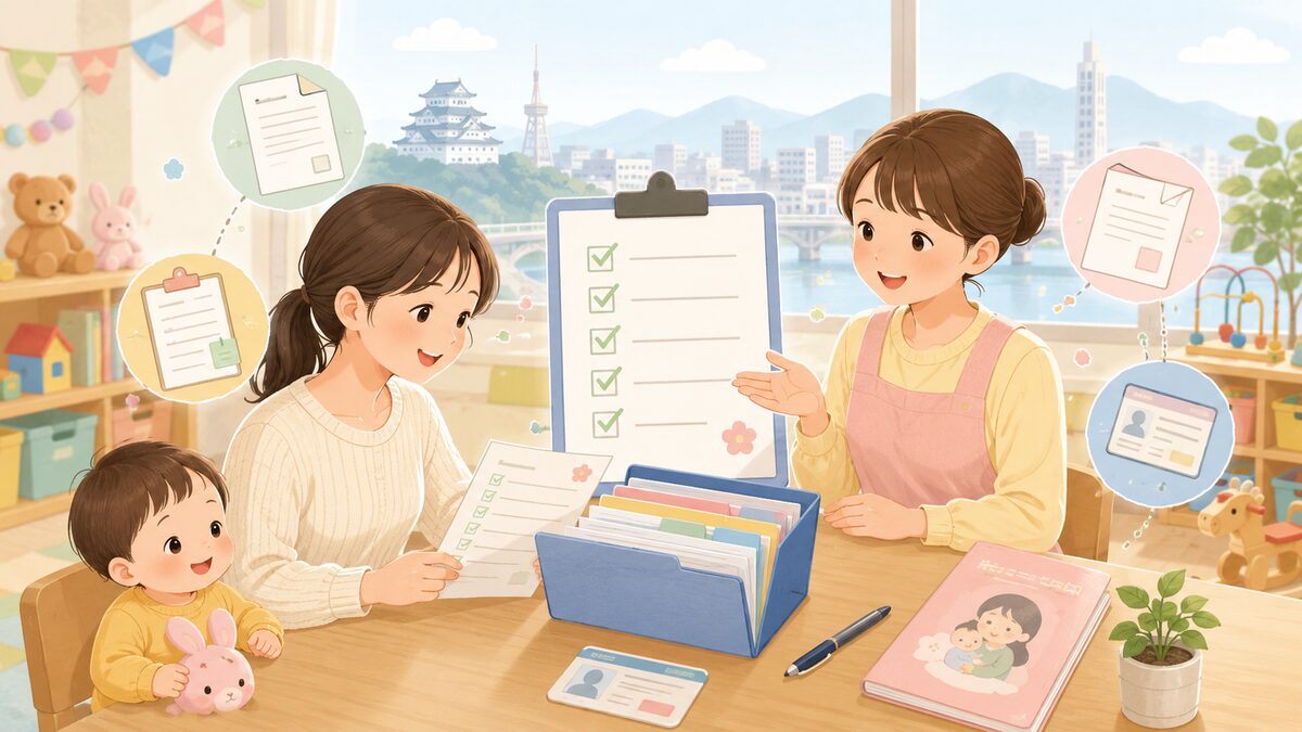 入所に必要な書類チェックリスト（Cocotto・岐阜市）のイメージ